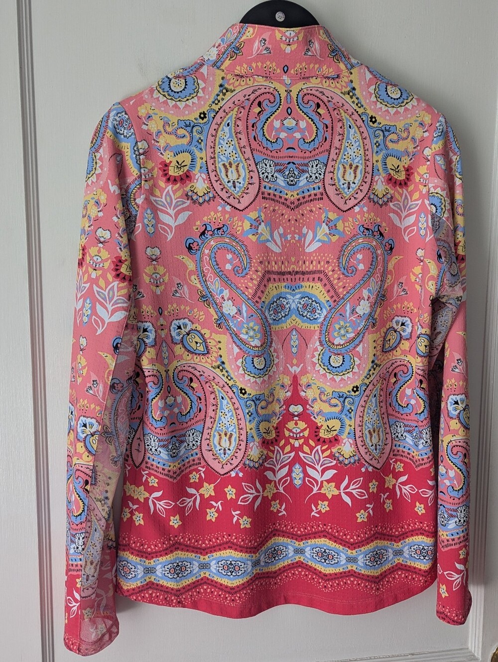 Ibkul Vicki  Mock Neck Top Long Sleeve 1/4 Zip UPF Cooling Size Small - Picture 5 of 7
